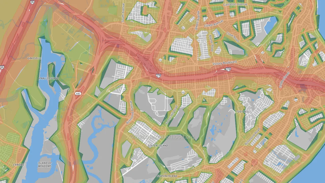 10314, NY Map of Noise Levels in 10314