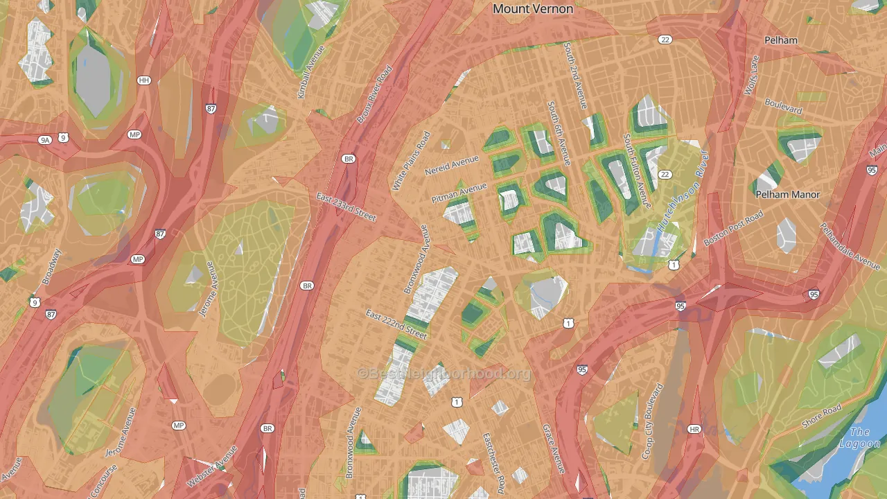 10466, NY Map of Noise Levels in 10466