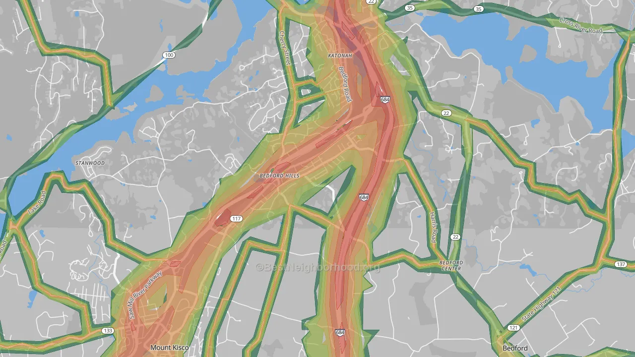 10507, NY Map of Noise Levels in 10507