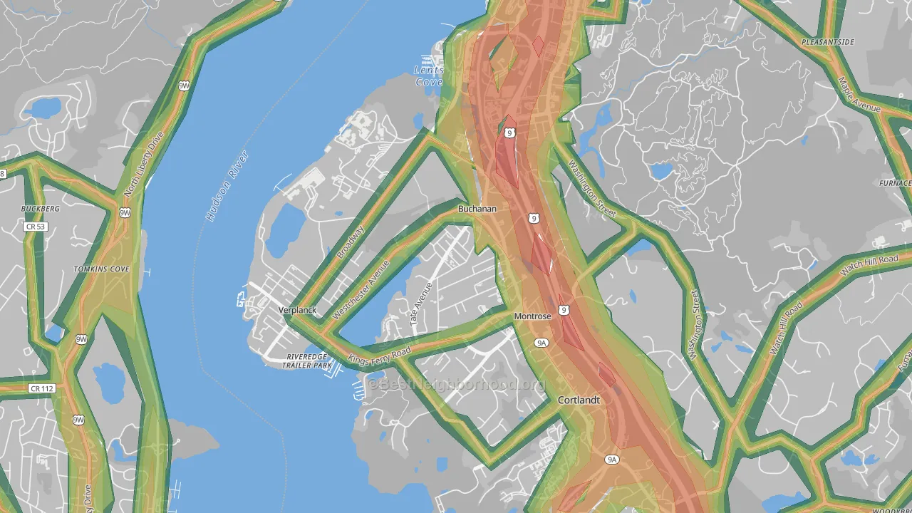 10511, NY Map of Noise Levels in 10511