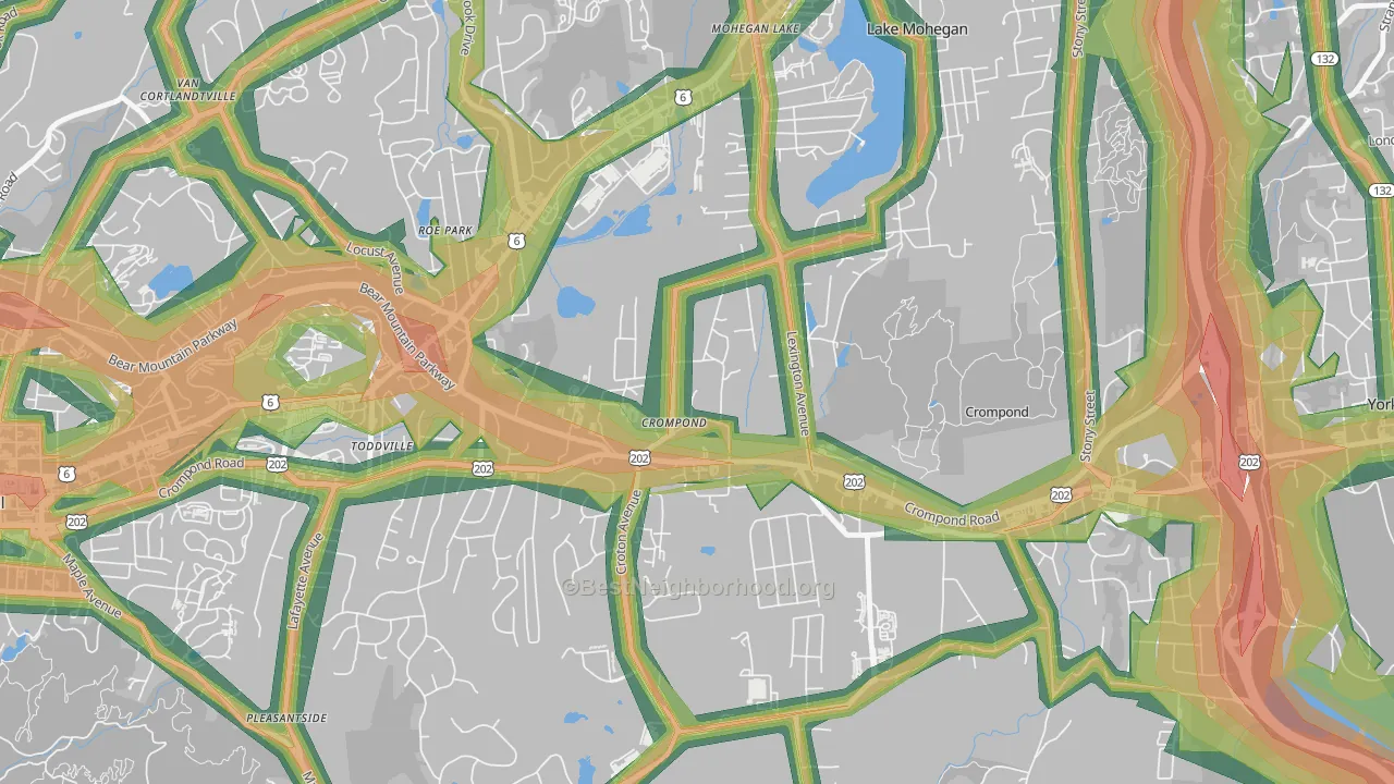 10517, NY Map of Noise Levels in 10517
