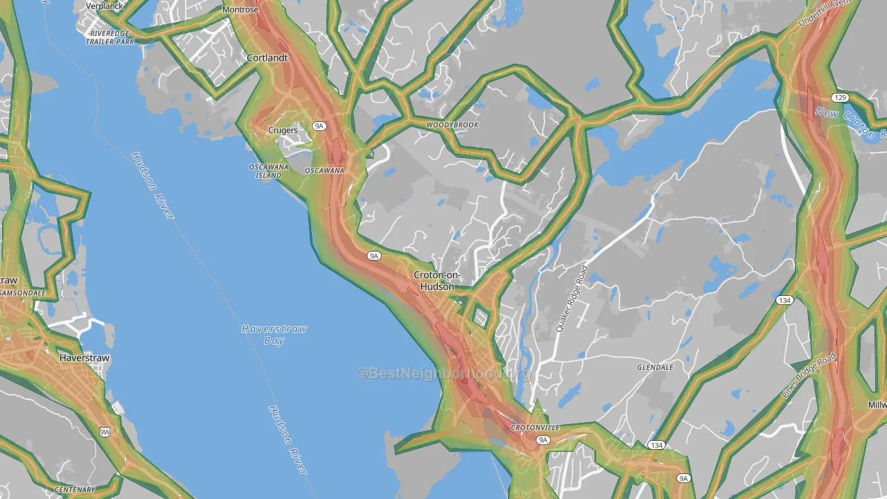 10520, NY Map of Noise Levels in 10520