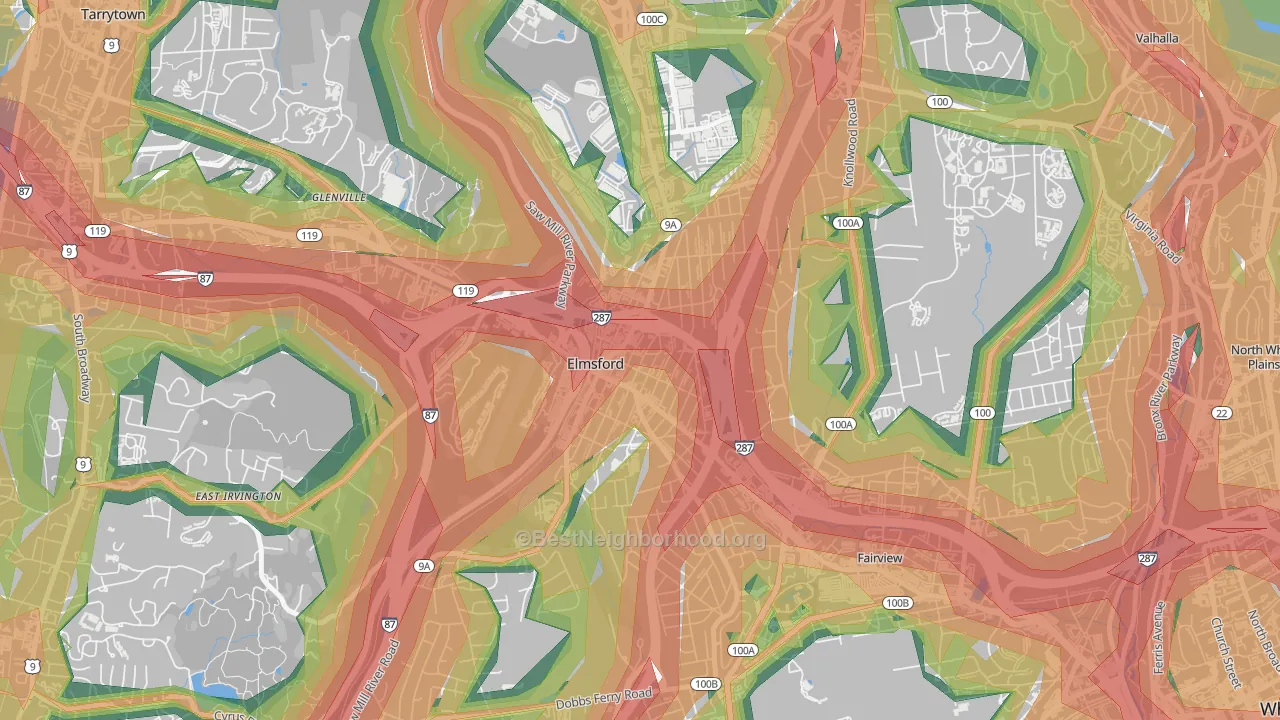 10523, NY Map of Noise Levels in 10523