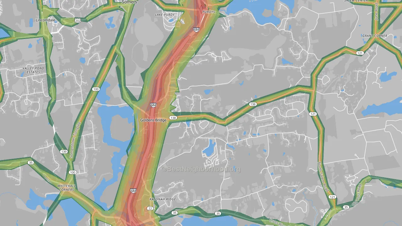 10526, NY Map of Noise Levels in 10526