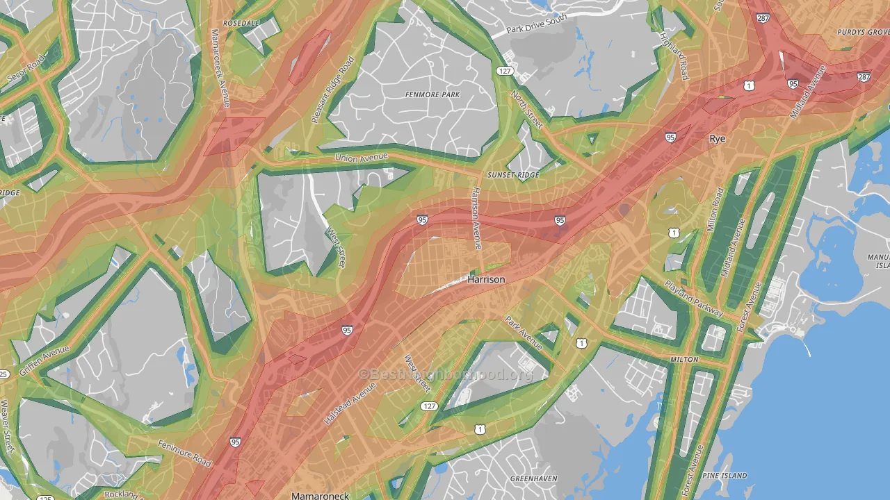 10528, NY Map of Noise Levels in 10528