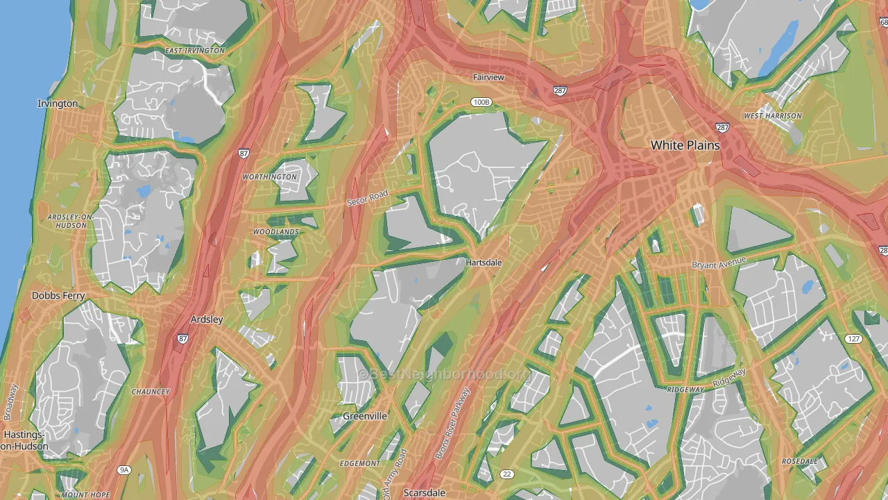 10530, NY Map of Noise Levels in 10530