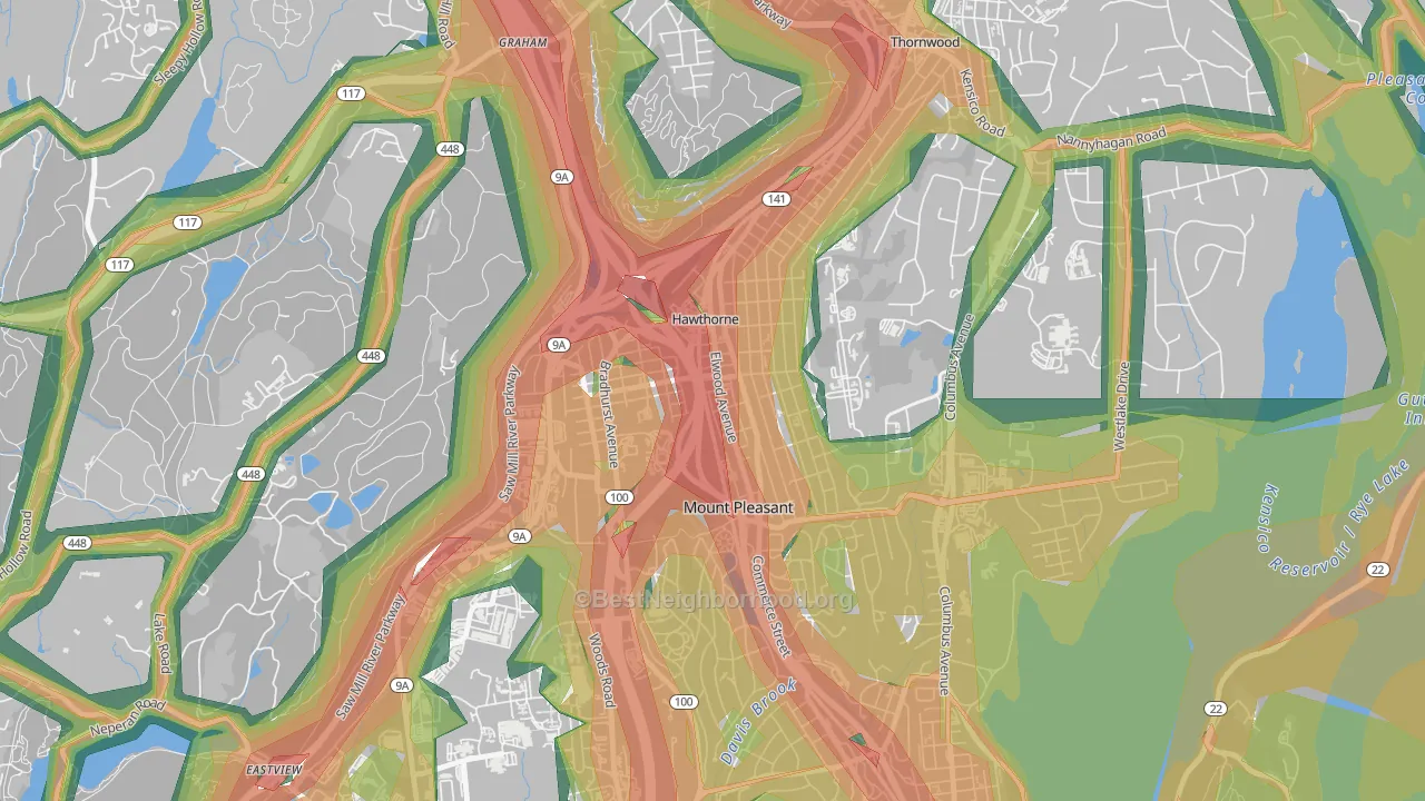 10532, NY Map of Noise Levels in 10532