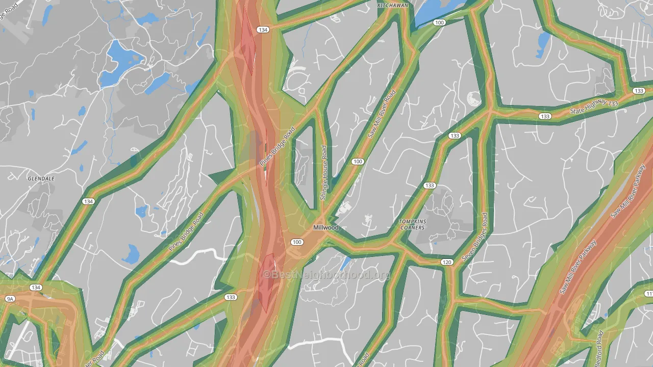 10546, NY Map of Noise Levels in 10546