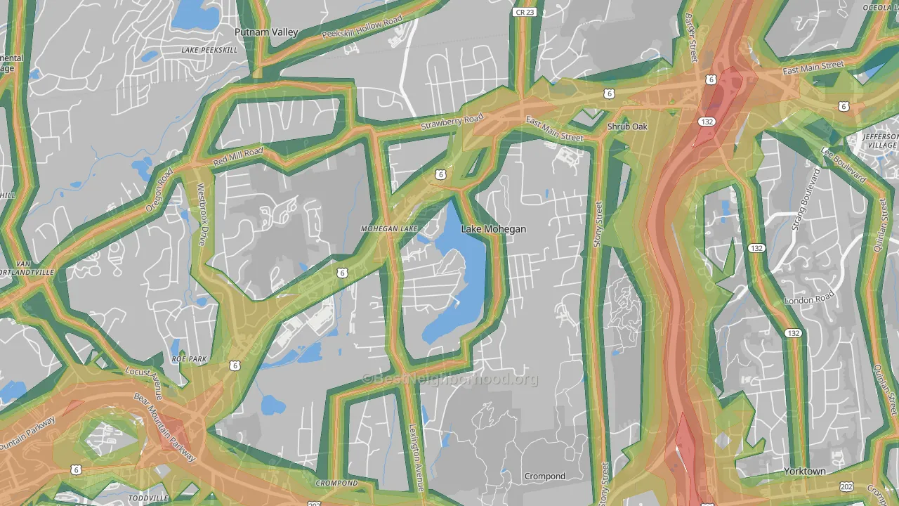 10547, NY Map of Noise Levels in 10547