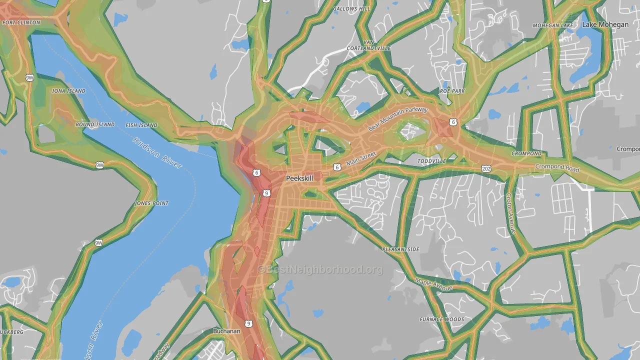 10566, NY Map of Noise Levels in 10566
