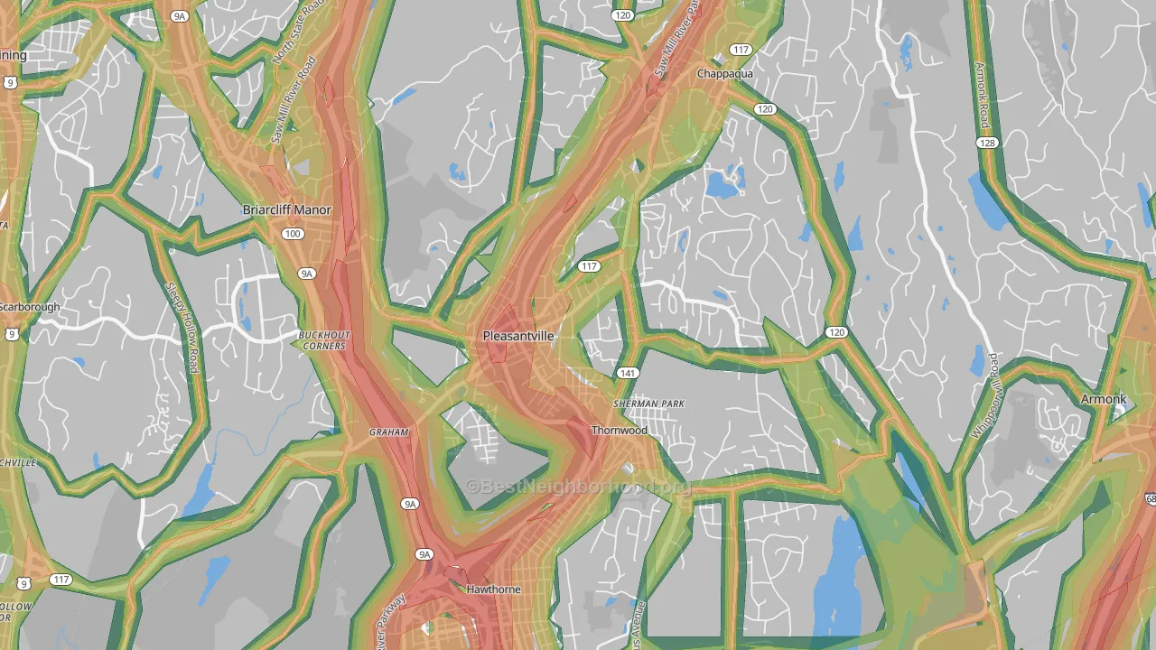 10570, NY Map of Noise Levels in 10570