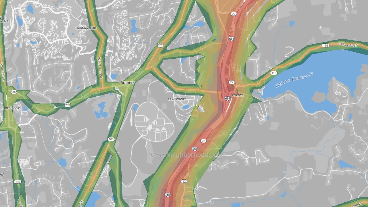 10578, NY Map of Noise Levels in 10578