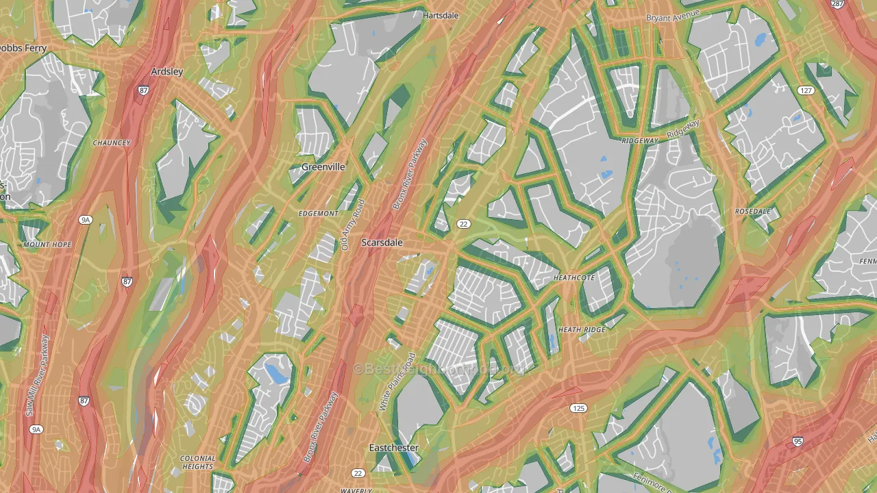10583, NY Map of Noise Levels in 10583