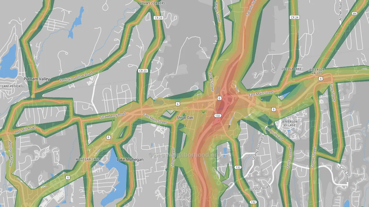 10588, NY Map of Noise Levels in 10588