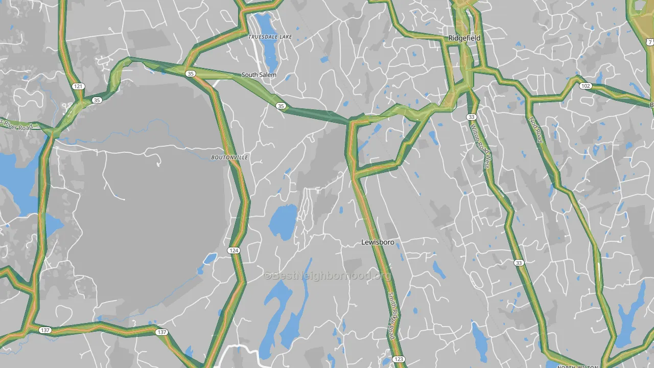 10590, NY Map of Noise Levels in 10590