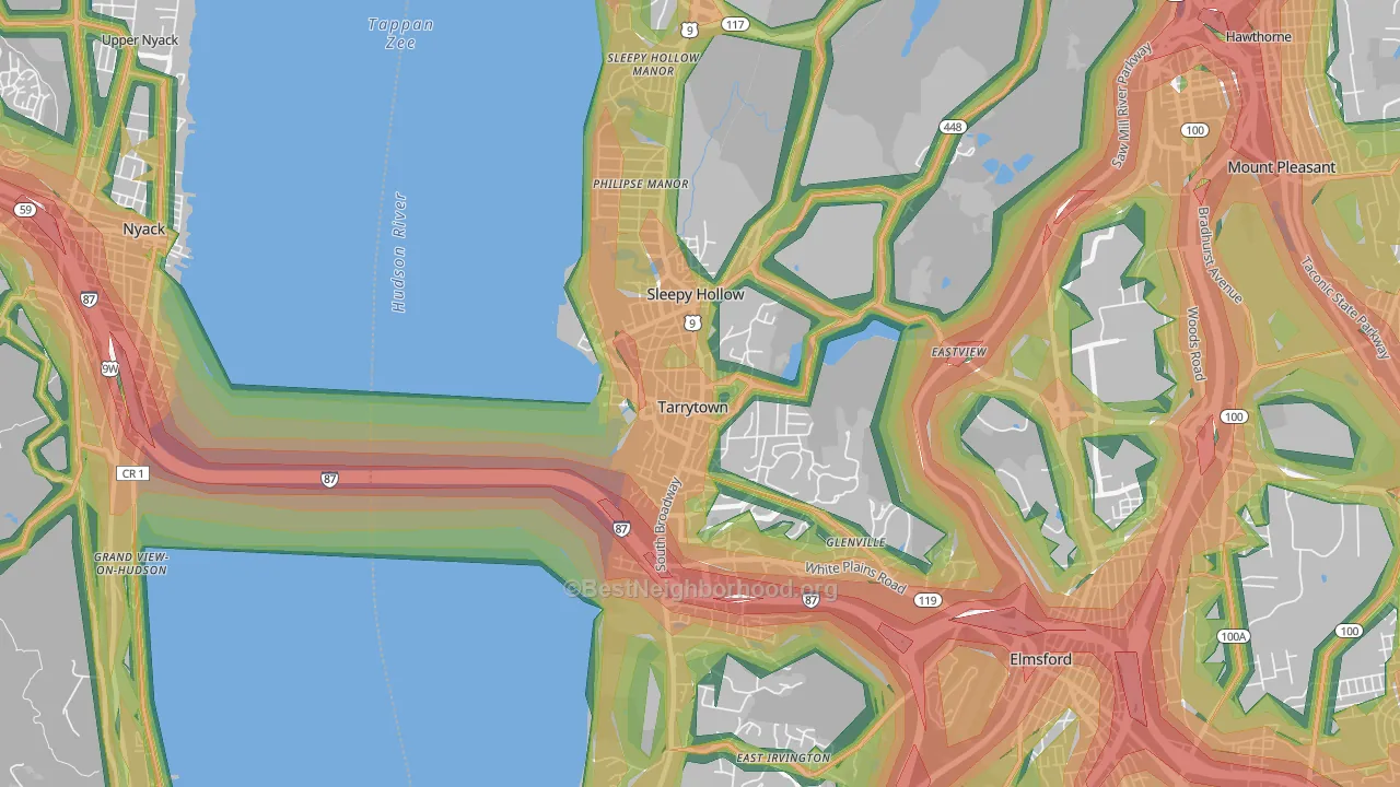 10591, NY Map of Noise Levels in 10591