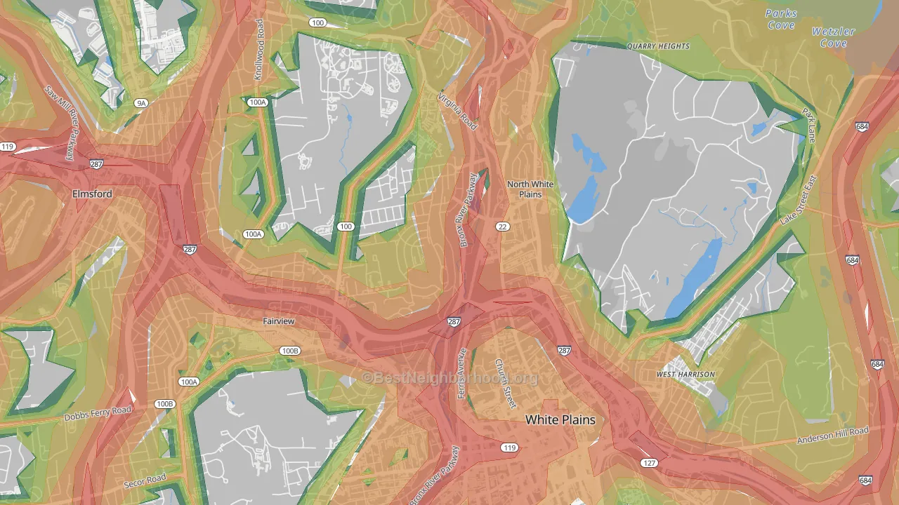 10603, NY Map of Noise Levels in 10603