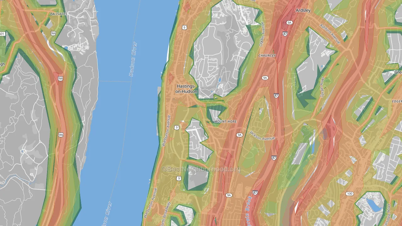 10706, NY Map of Noise Levels in 10706
