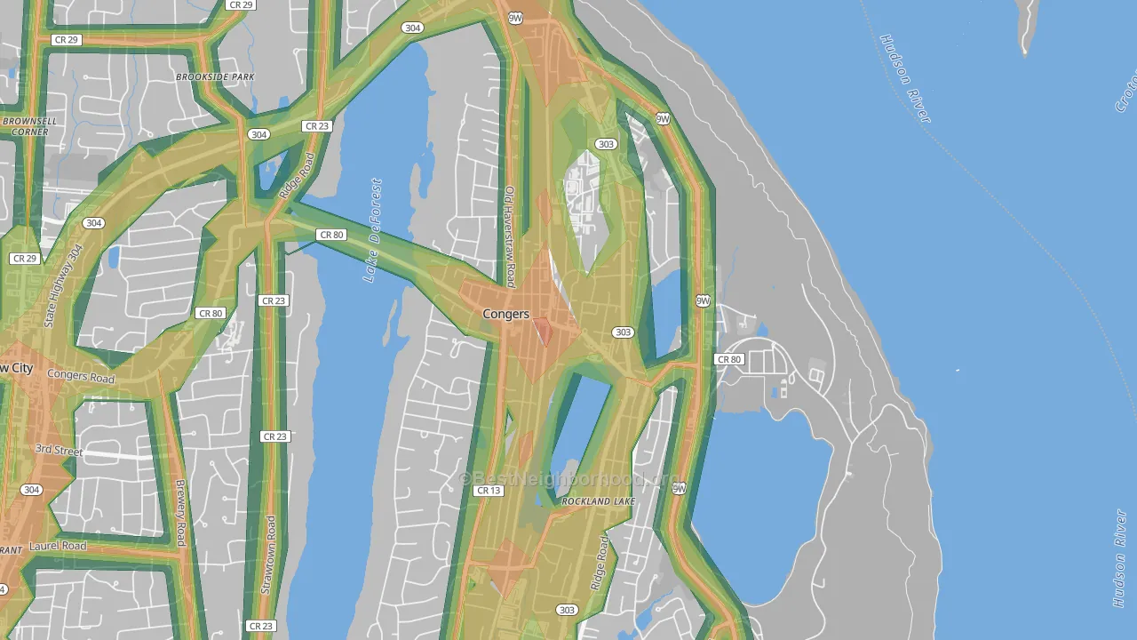 10920, NY Map of Noise Levels in 10920