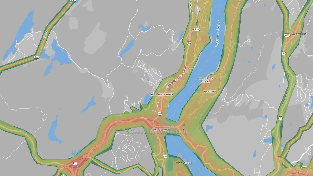 10922, NY Map of Noise Levels in 10922