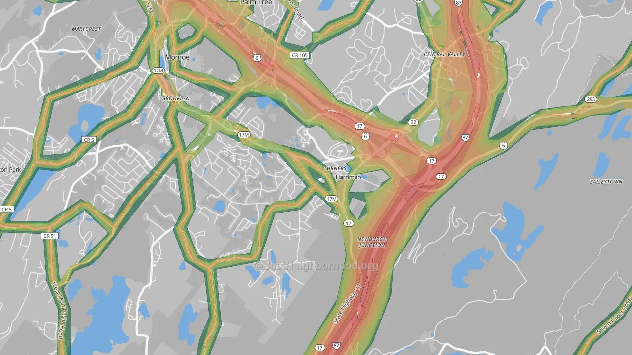 10926, NY Map of Noise Levels in 10926