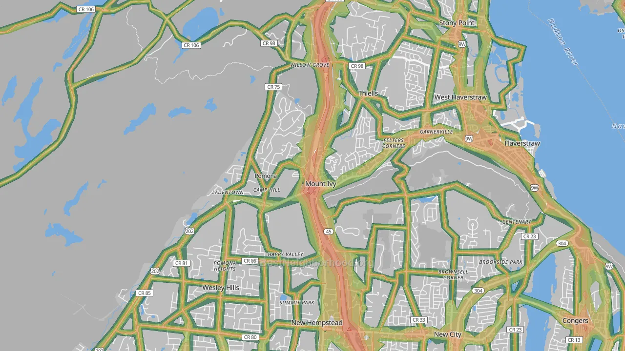 10970, NY Map of Noise Levels in 10970