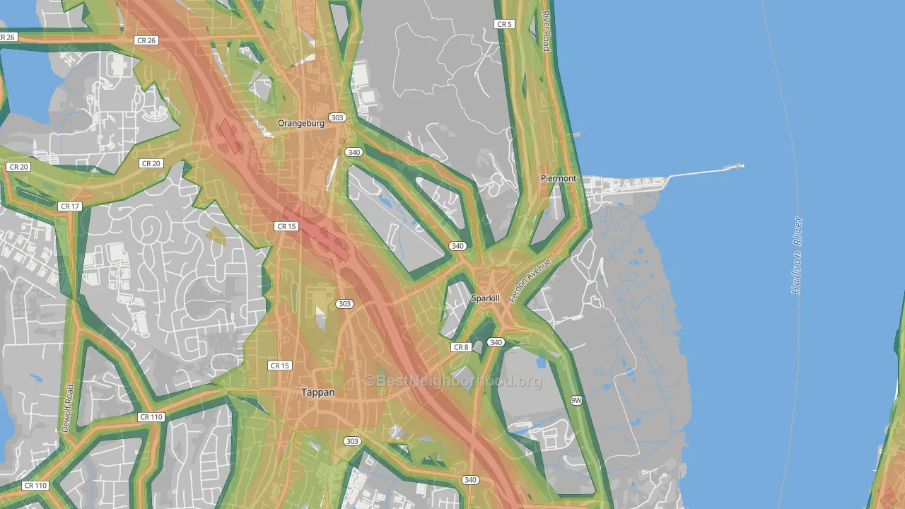 10976, NY Map of Noise Levels in 10976