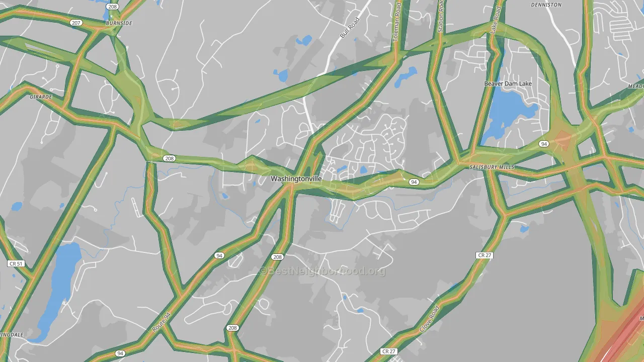 10992, NY Map of Noise Levels in 10992