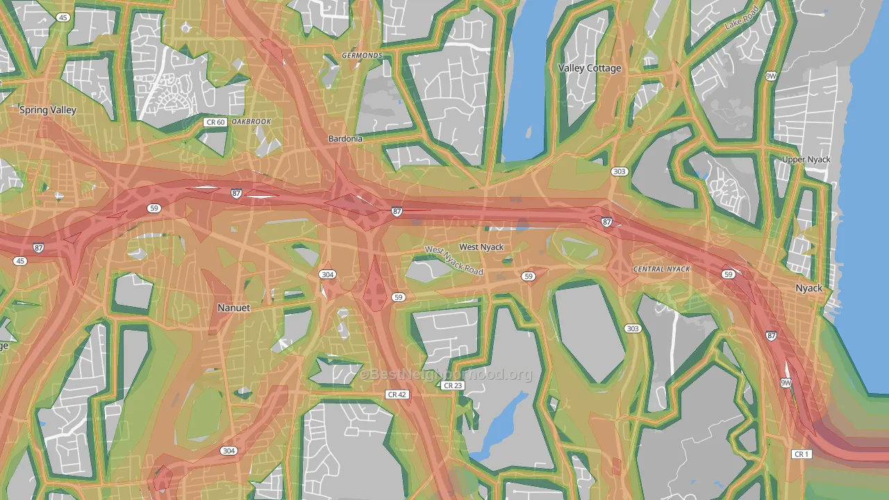 10994, NY Map of Noise Levels in 10994