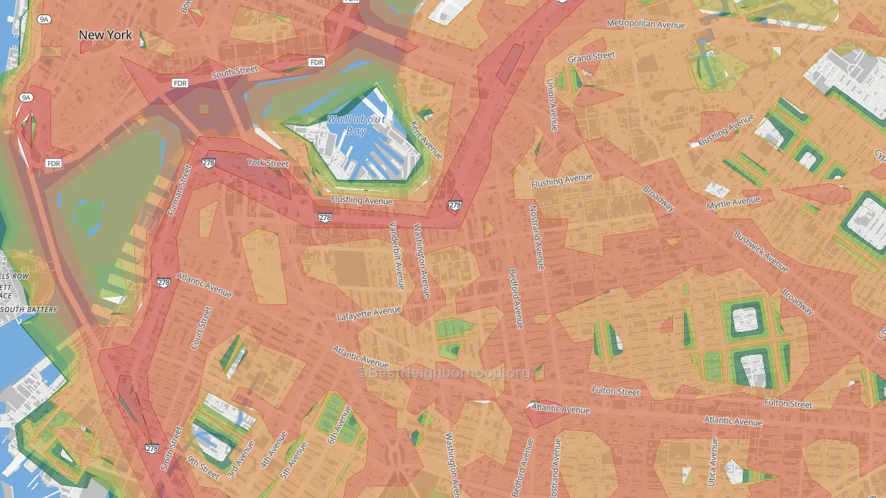 11205, NY Map of Noise Levels in 11205