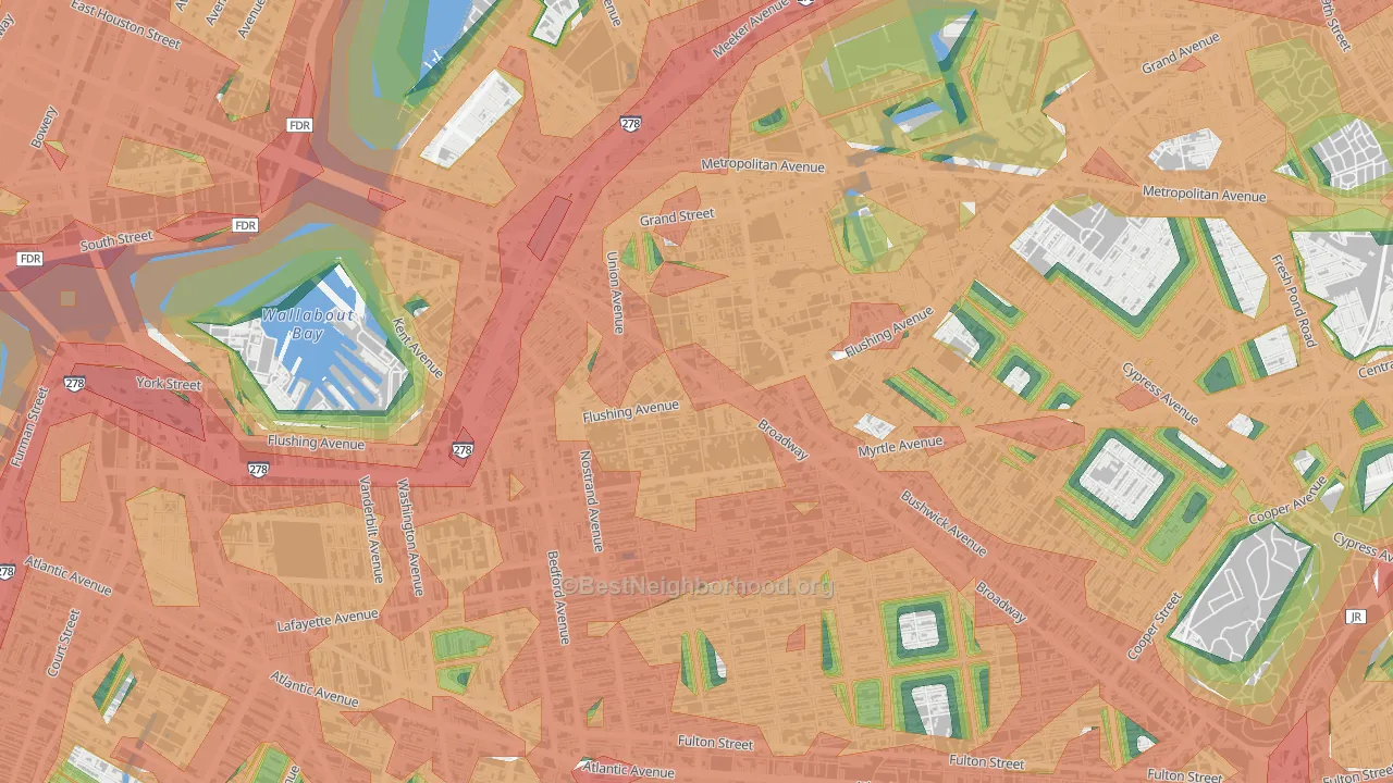 11206, NY Map of Noise Levels in 11206