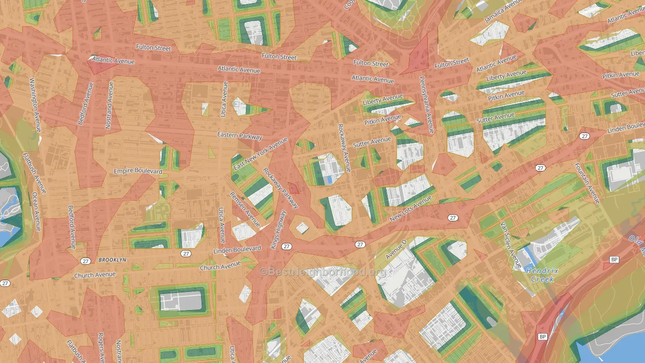 11212, NY Map of Noise Levels in 11212