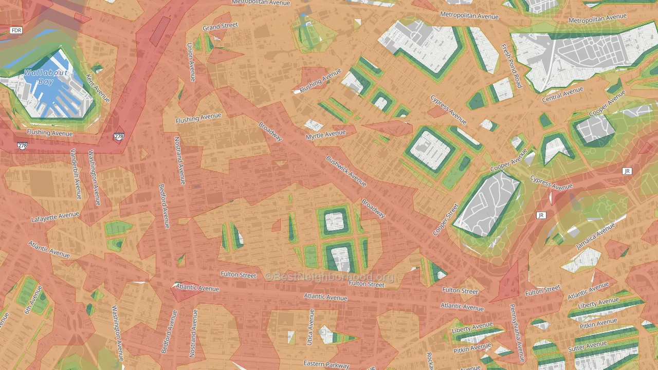 11221, NY Map of Noise Levels in 11221