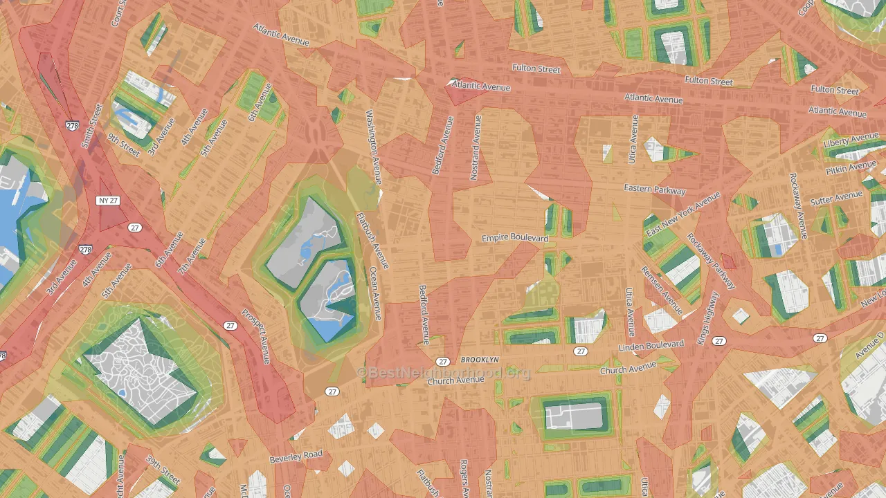 11225, NY Map of Noise Levels in 11225