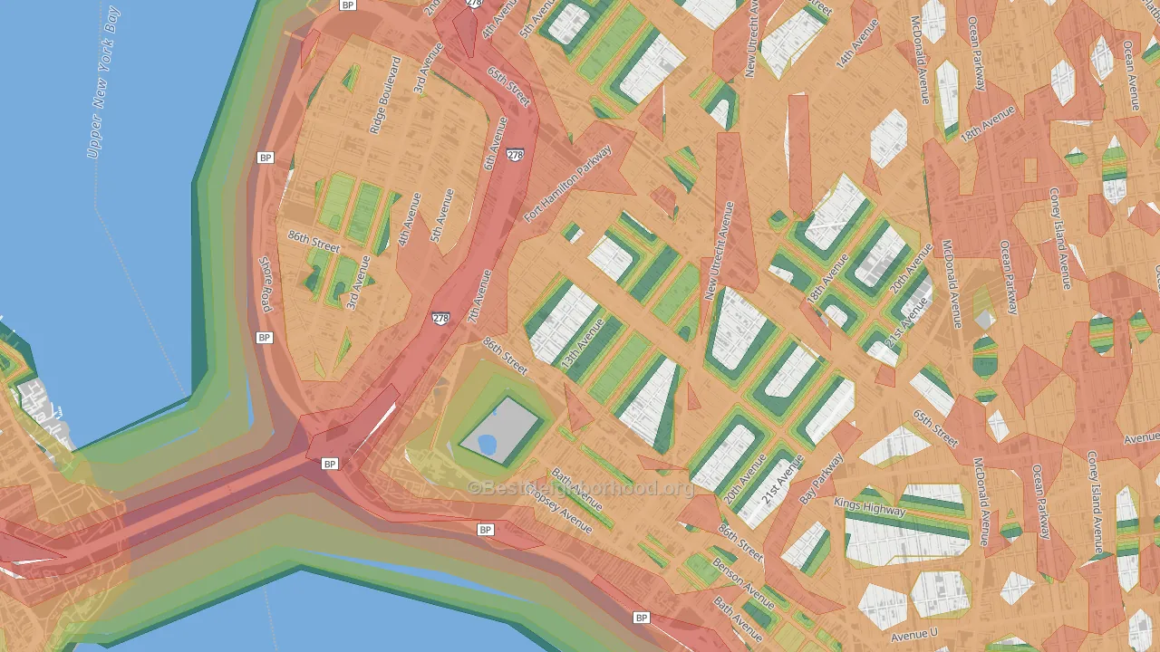 11228, NY Map of Noise Levels in 11228