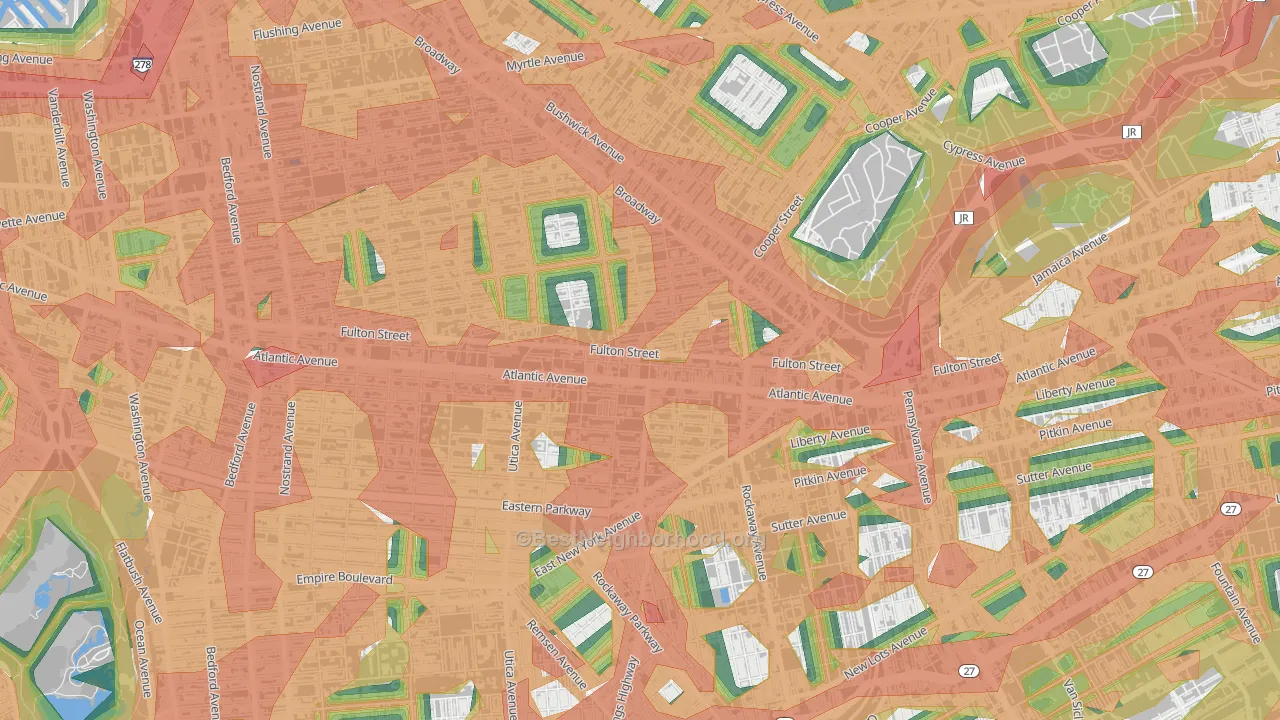 11233, NY Map of Noise Levels in 11233