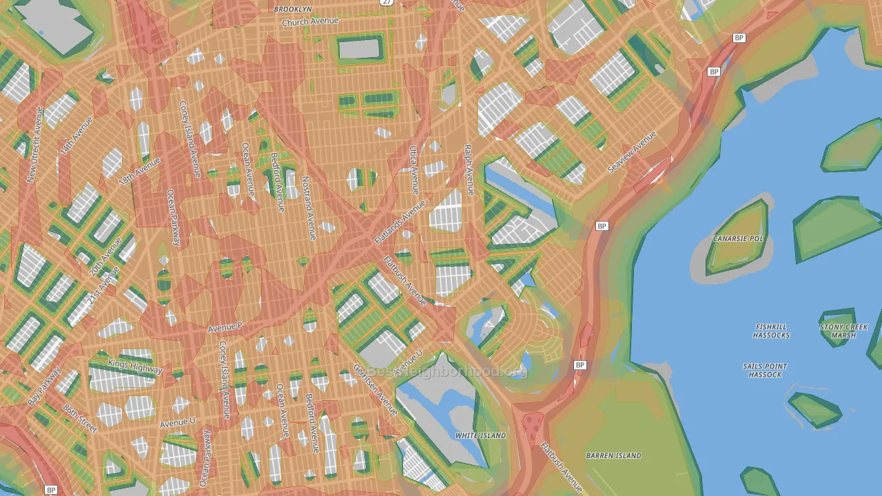11234, NY Map of Noise Levels in 11234