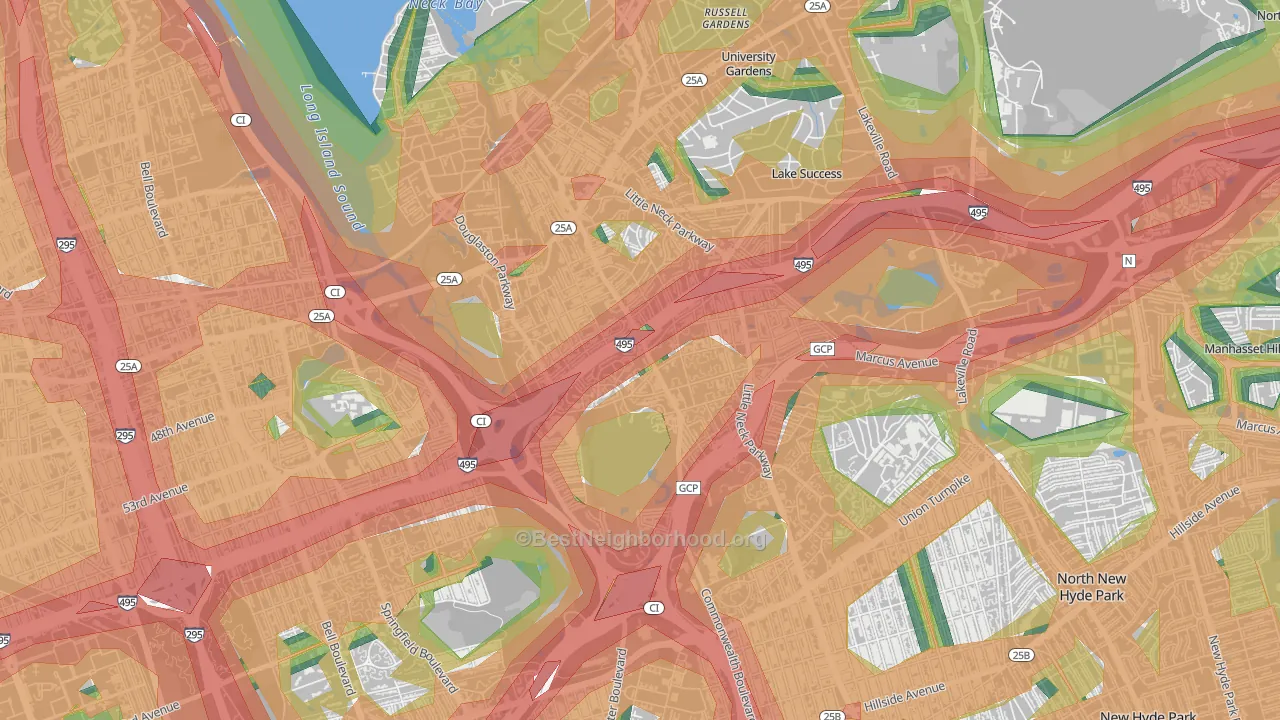 11362, NY Map of Noise Levels in 11362