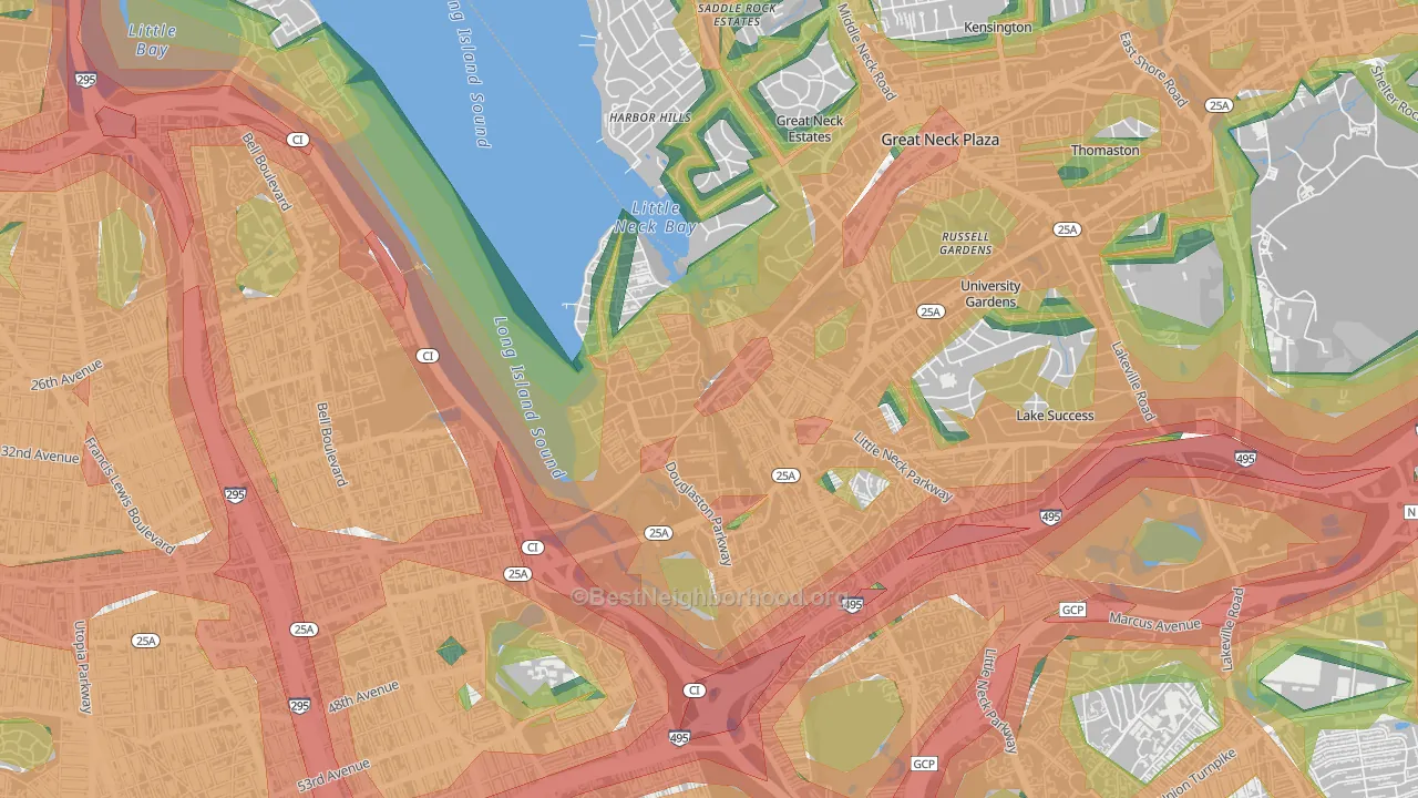 11363, NY Map of Noise Levels in 11363