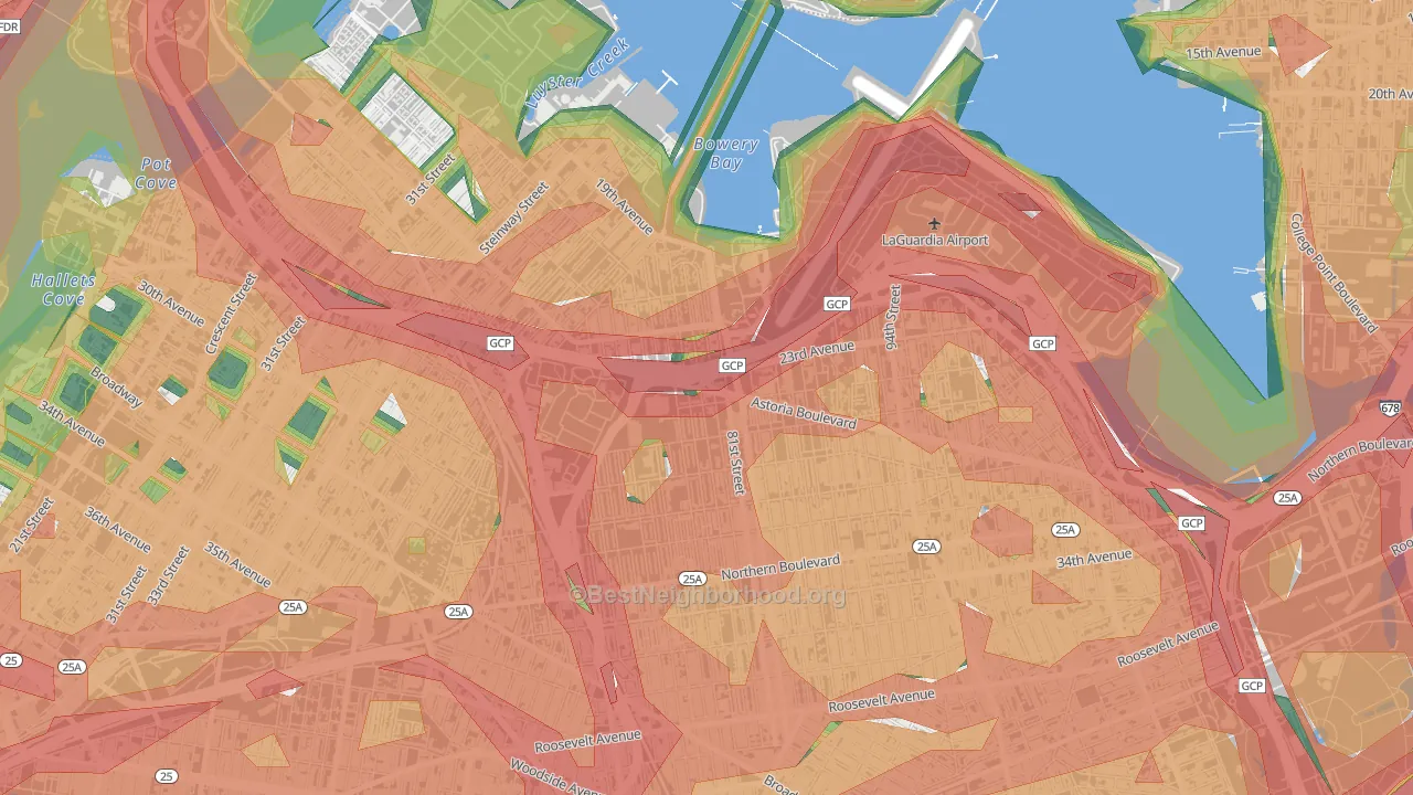 11370, NY Map of Noise Levels in 11370
