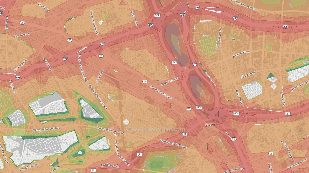 11375, NY Map of Noise Levels in 11375