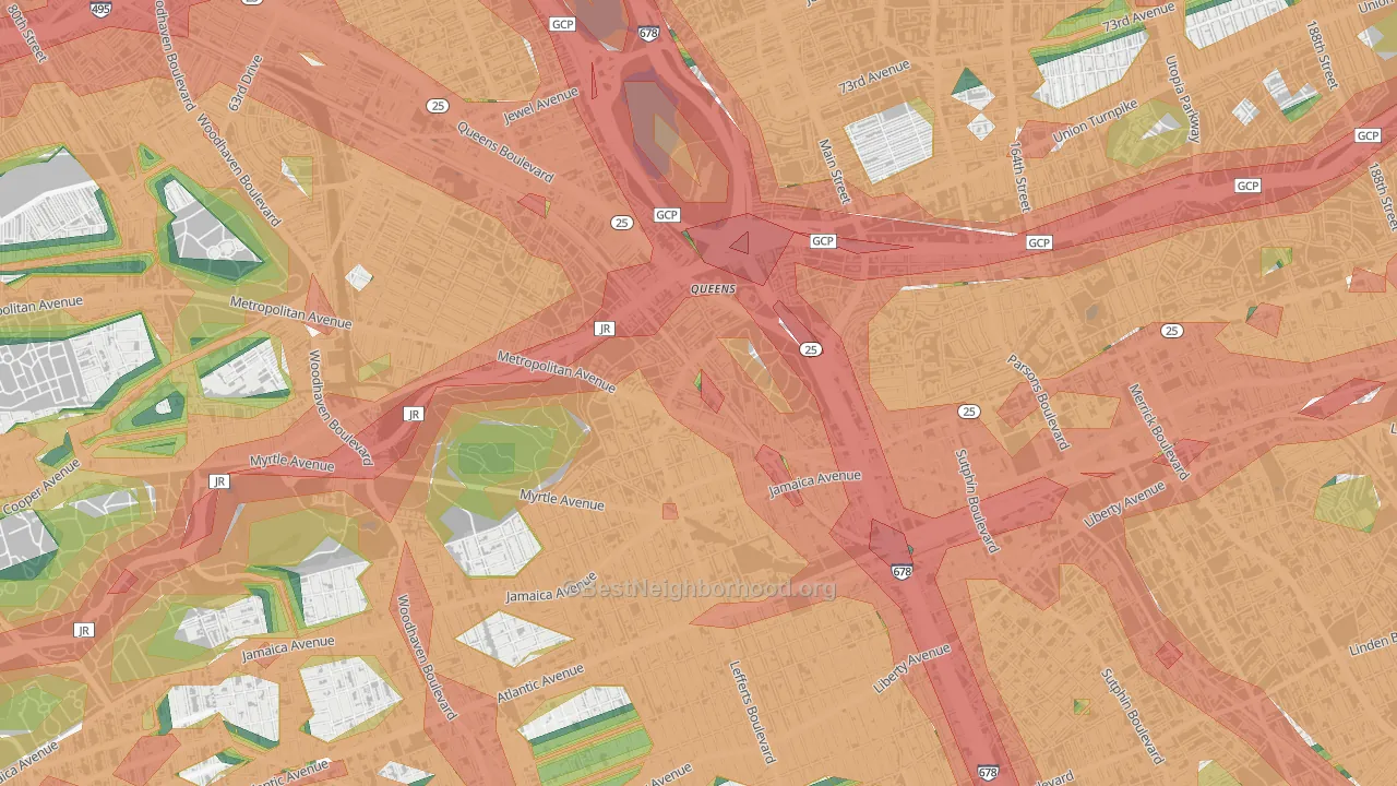 11415, NY Map of Noise Levels in 11415