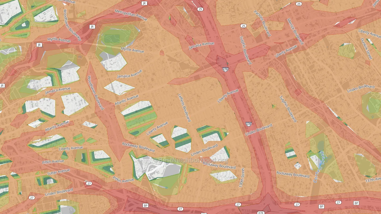 11419, NY Map of Noise Levels in 11419