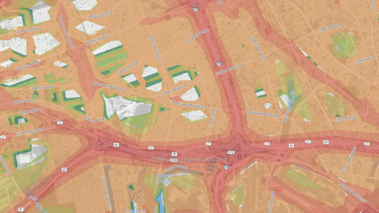 11420, NY Map of Noise Levels in 11420