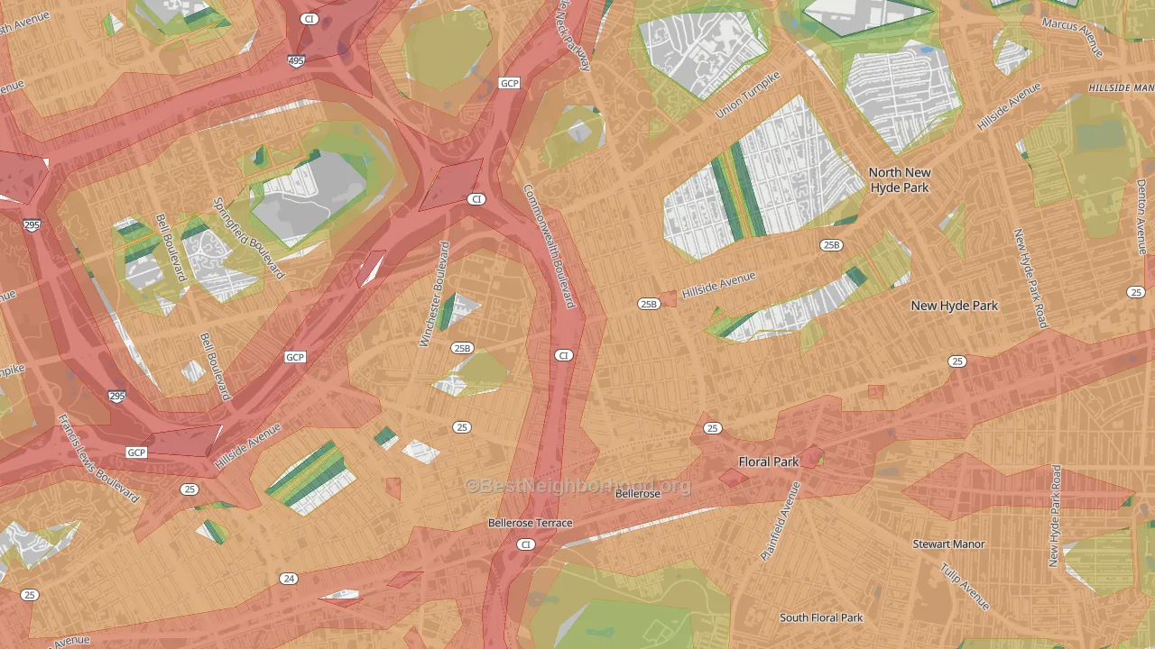 11426, NY Map of Noise Levels in 11426