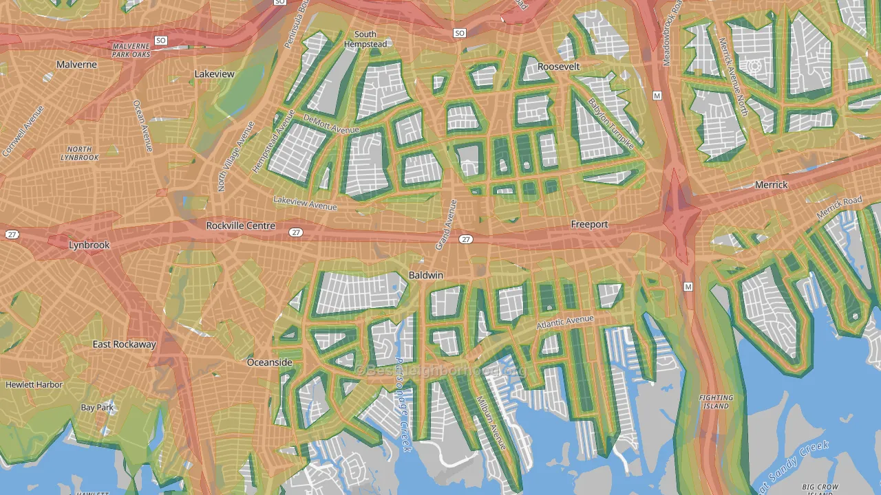 11510, NY Map of Noise Levels in 11510