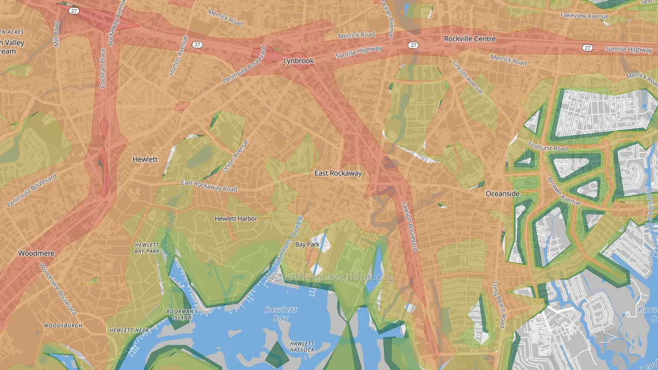 11518, NY Map of Noise Levels in 11518