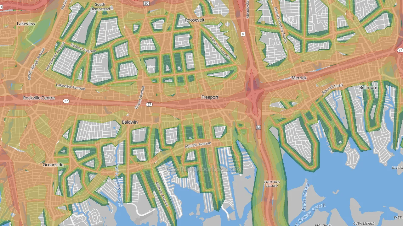 11520, NY Map of Noise Levels in 11520