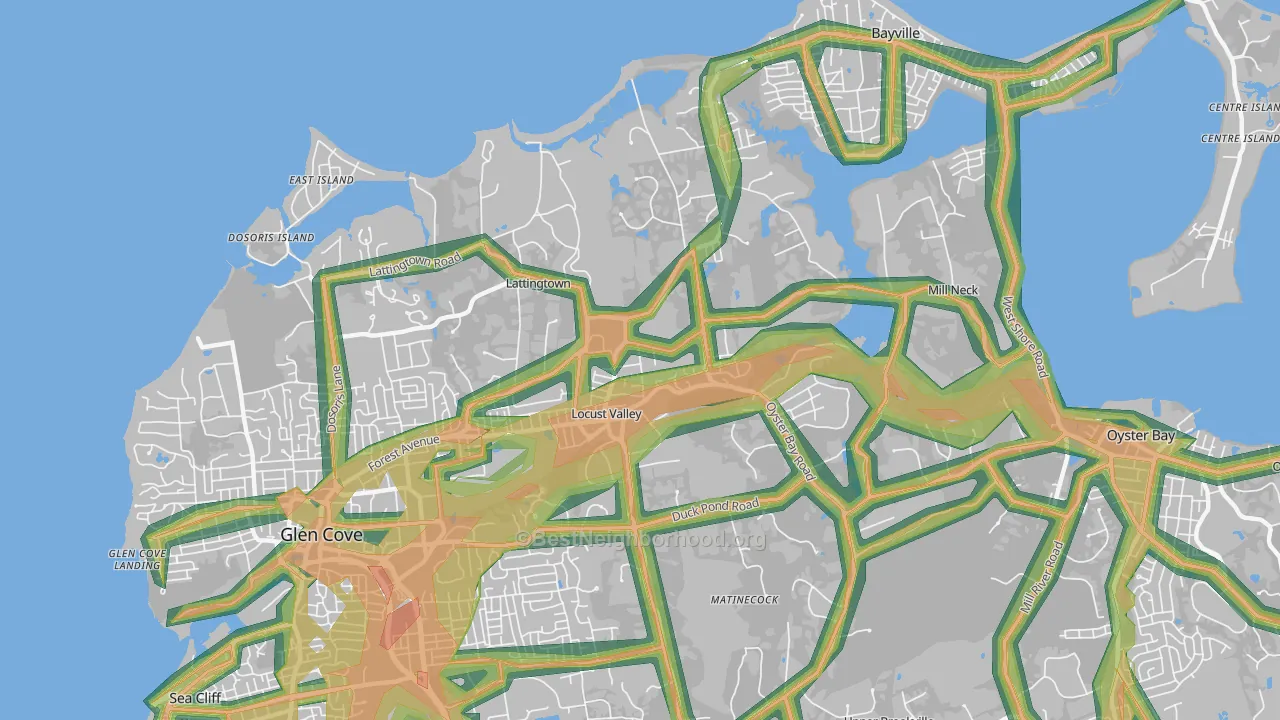 11560, NY Map of Noise Levels in 11560