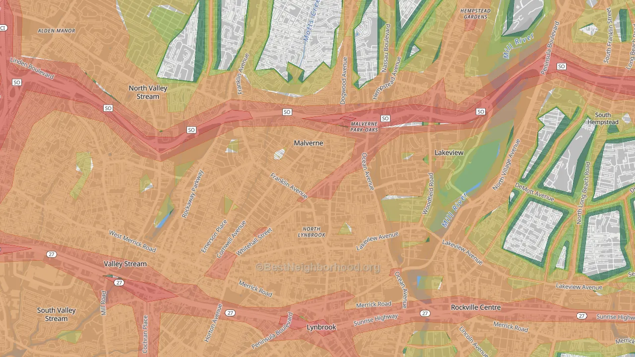 11565, NY Map of Noise Levels in 11565